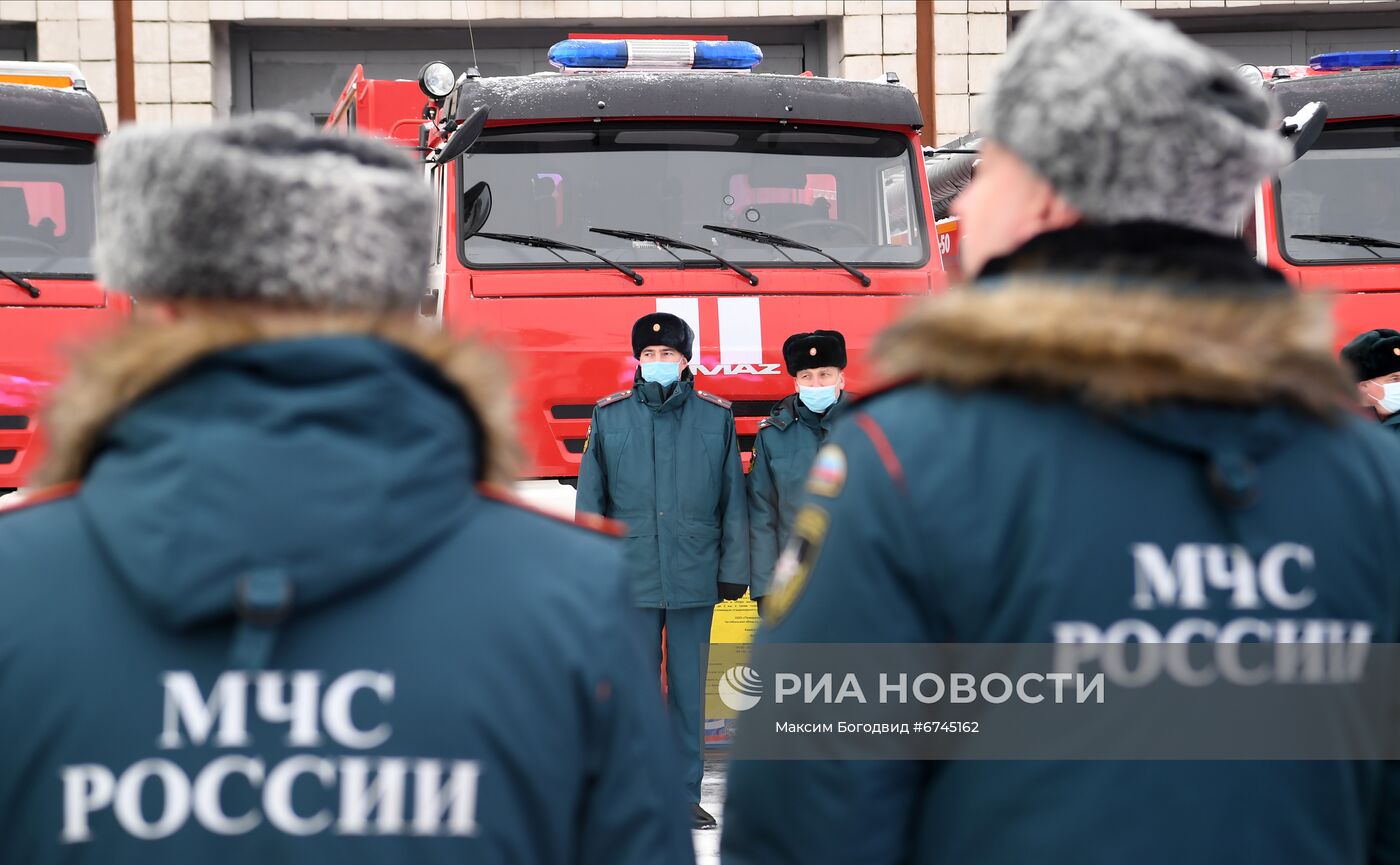 Открытие Всероссийских соревнований по пожарно - спасательному спорту в Казани