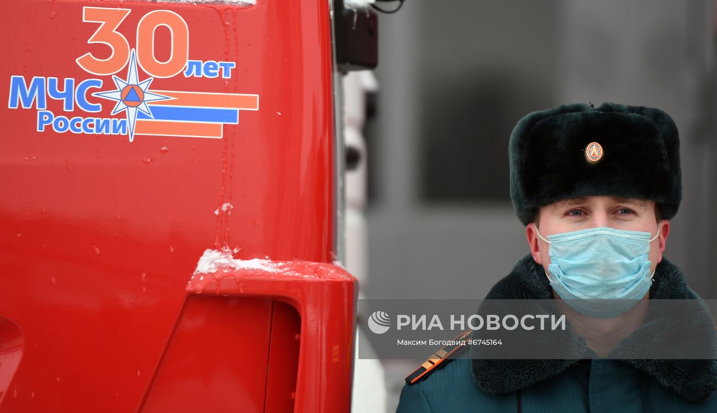 Открытие Всероссийских соревнований по пожарно - спасательному спорту в Казани