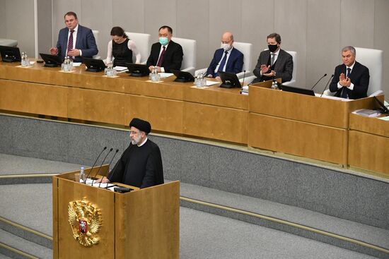 Президент Ирана Эбрахим Раиси выступил в Госдуме РФ