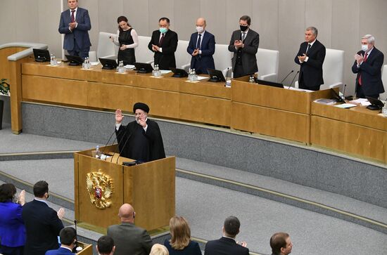 Президент Ирана Эбрахим Раиси выступил в Госдуме РФ