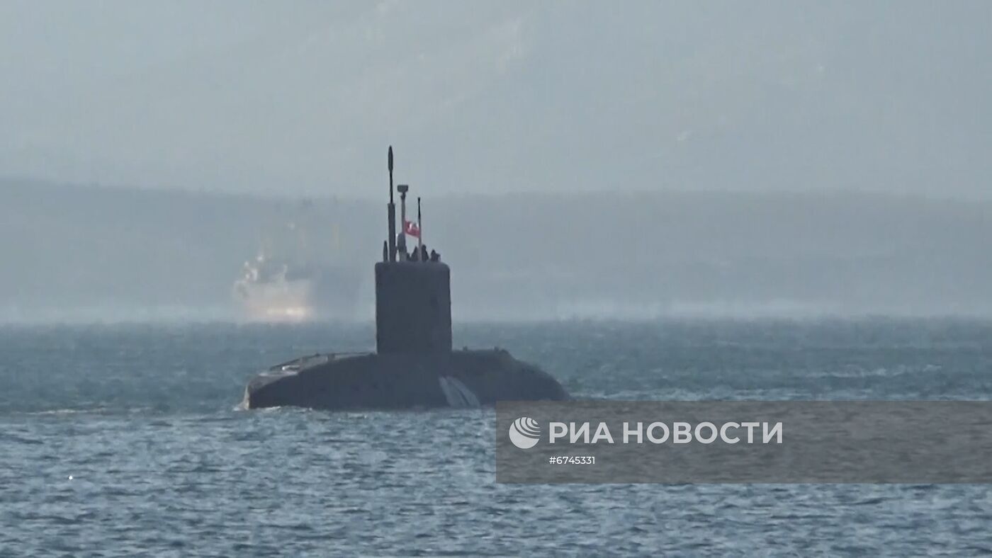 Подводная лодка "Волхов" выполнила пуск ракеты "Калибр" в Японском море