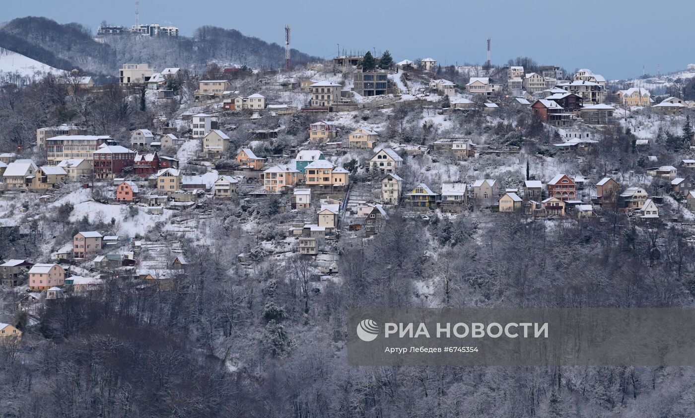 Снег в Сочи