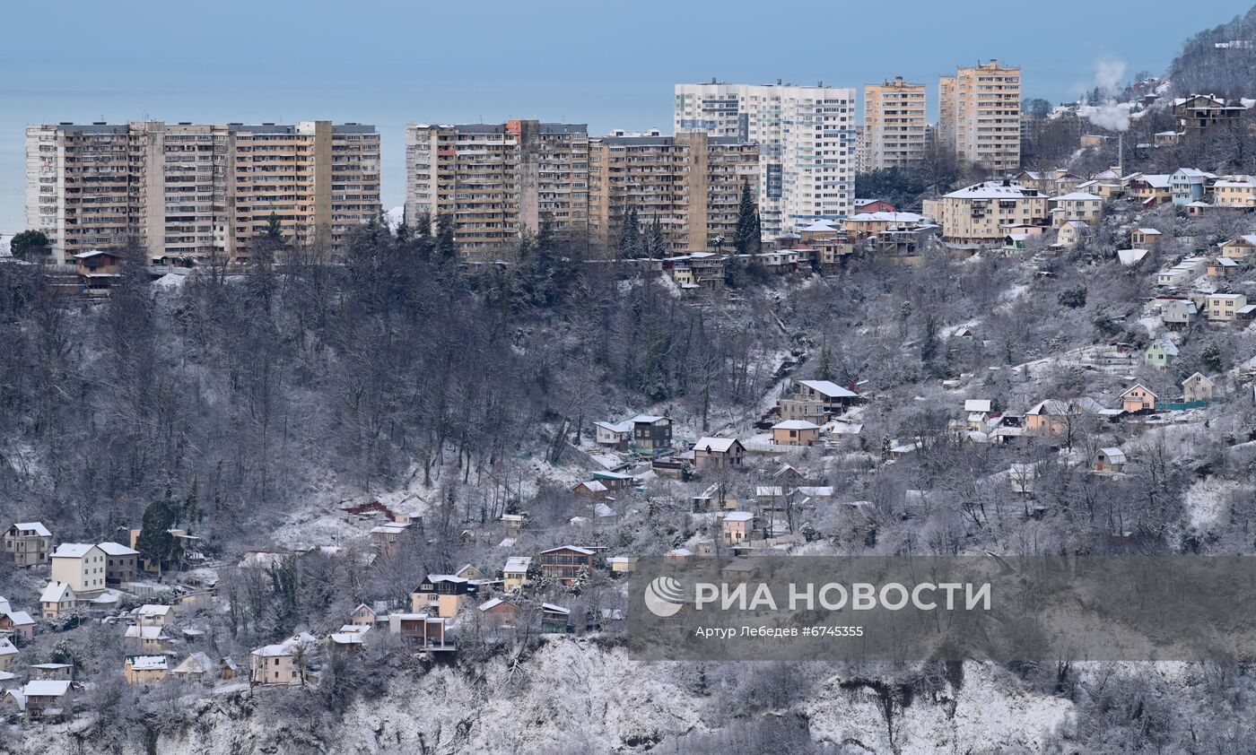 Снег в Сочи