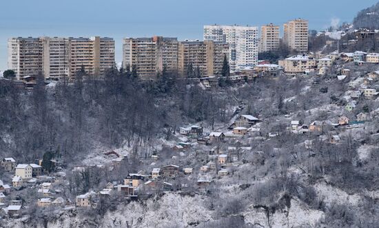 Снег в Сочи