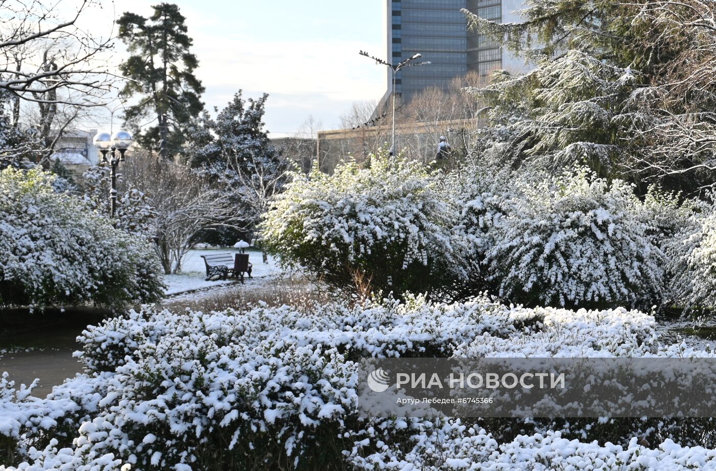 Снег в Сочи