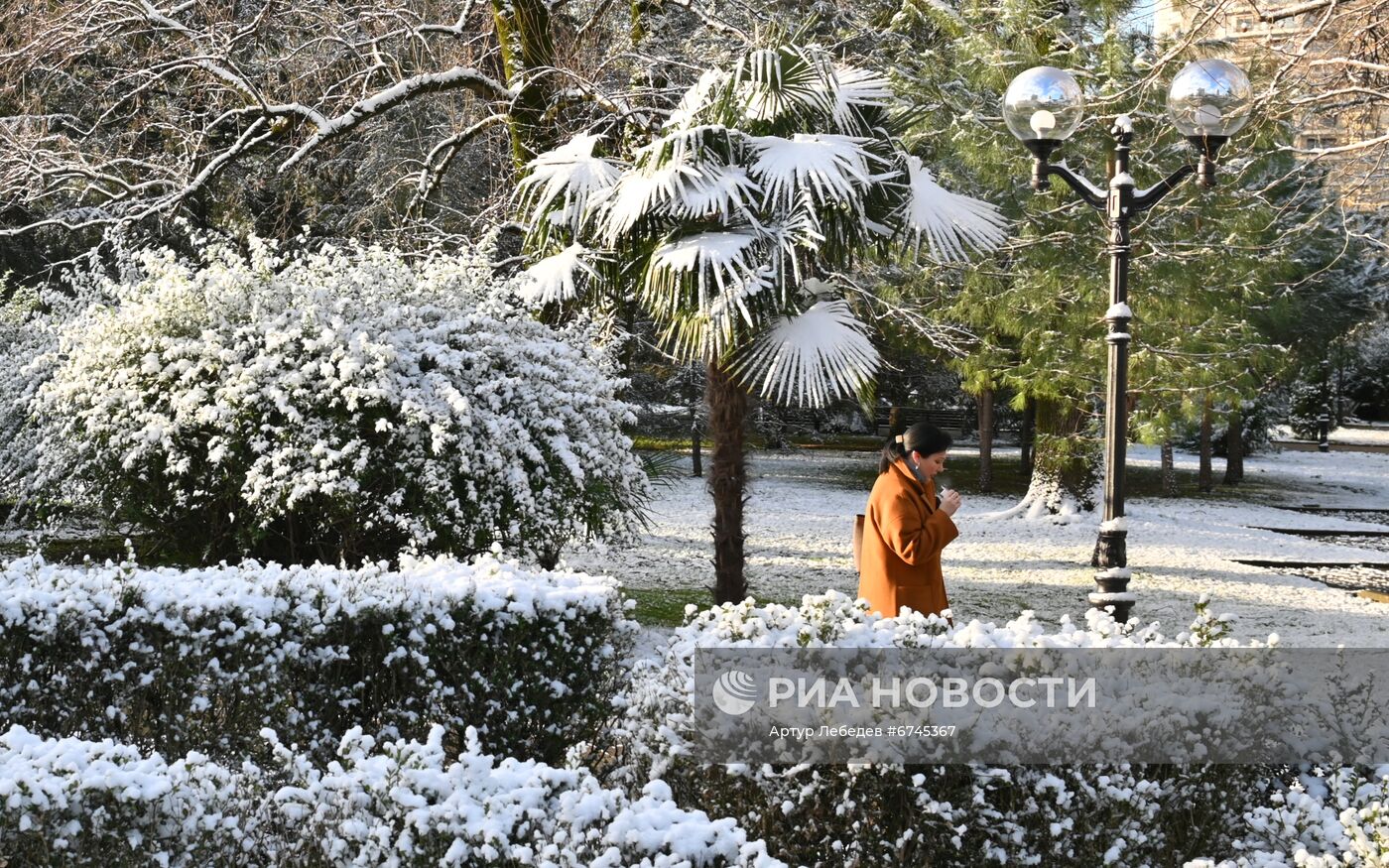 Снег в Сочи