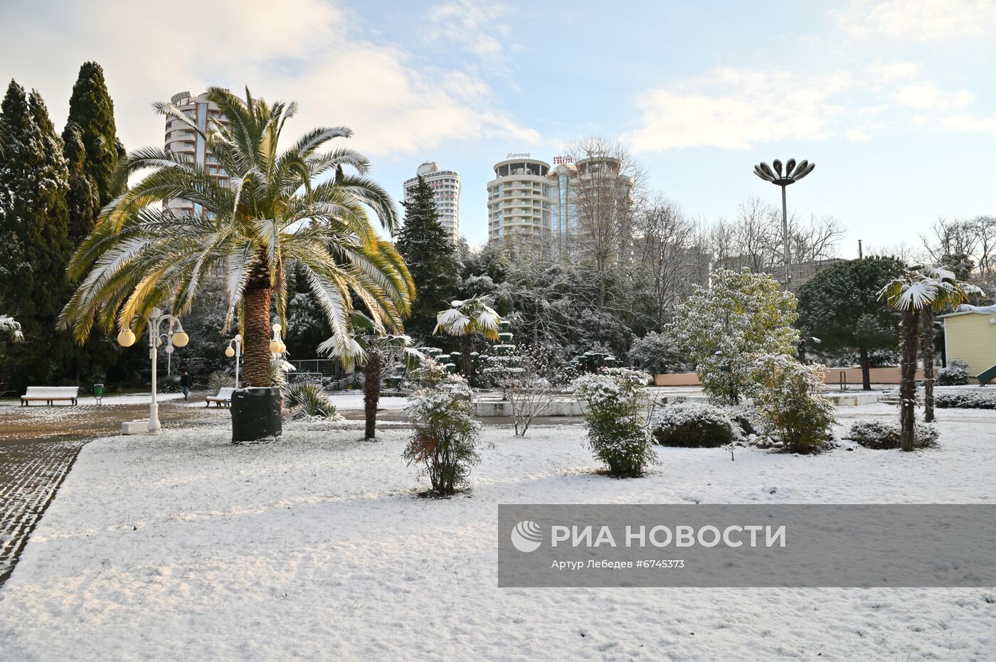 Снег в Сочи