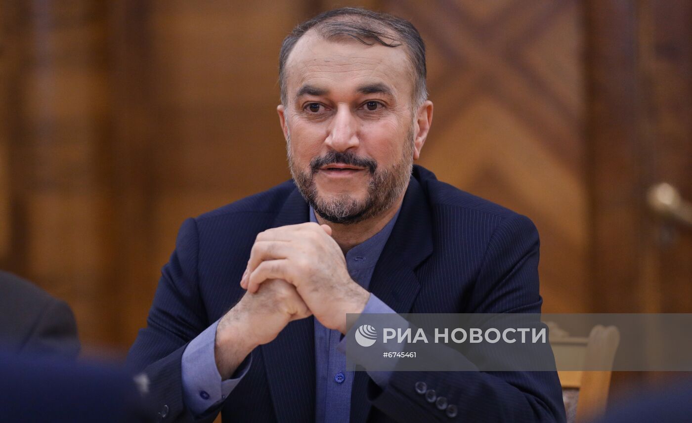 Встреча главы МИД РФ и Ирана С. Лаврова и Х. Абдоллахиана