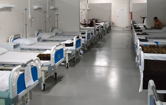 Госпиталь "Ленэкспо" для пациентов с Covid-19 в Санкт-Петербурге