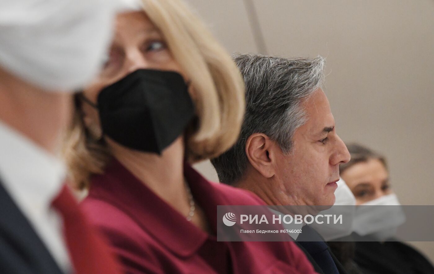 Встреча главы МИД РФ С. Лаврова с госсекретарем США Э. Блинкеном в Женеве