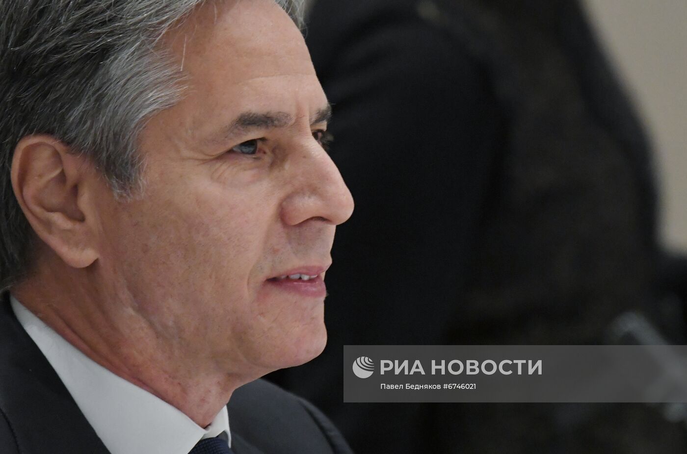 Встреча главы МИД РФ С. Лаврова с госсекретарем США Э. Блинкеном в Женеве