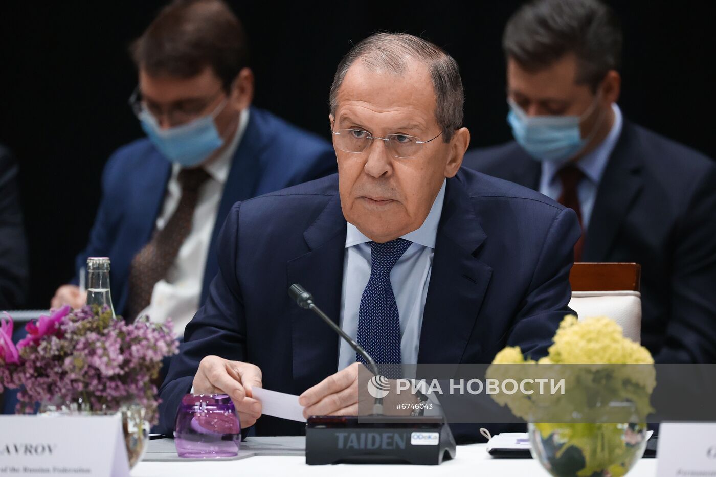 Встреча главы МИД РФ С. Лаврова с госсекретарем США Э. Блинкеном в Женеве