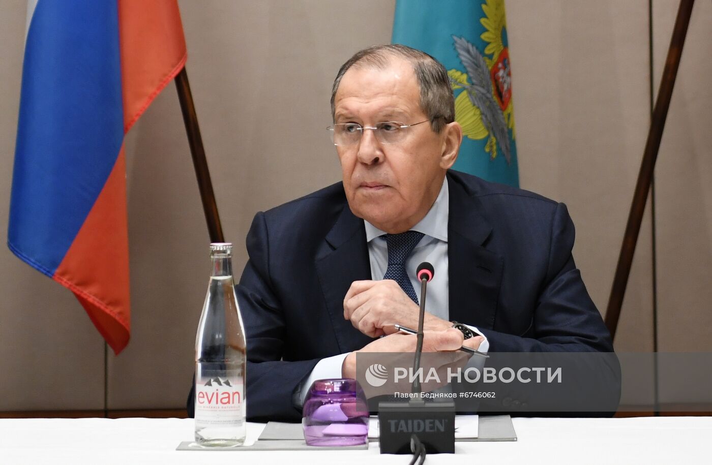 Встреча главы МИД РФ С. Лаврова с госсекретарем США Э. Блинкеном в Женеве