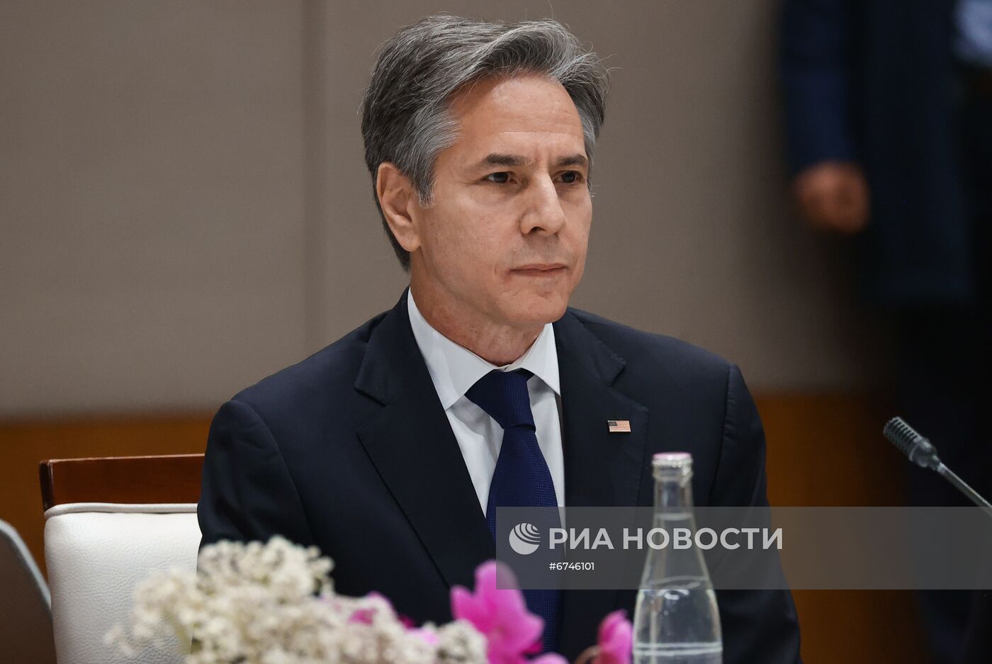 Встреча главы МИД РФ С. Лаврова с госсекретарем США Э. Блинкеном в Женеве