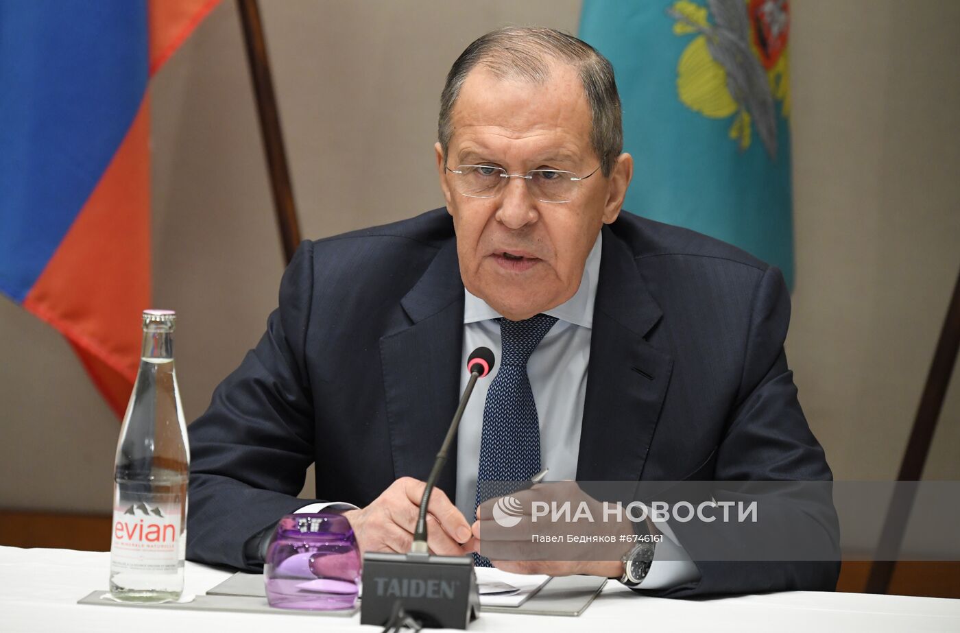 Встреча главы МИД РФ С. Лаврова с госсекретарем США Э. Блинкеном в Женеве