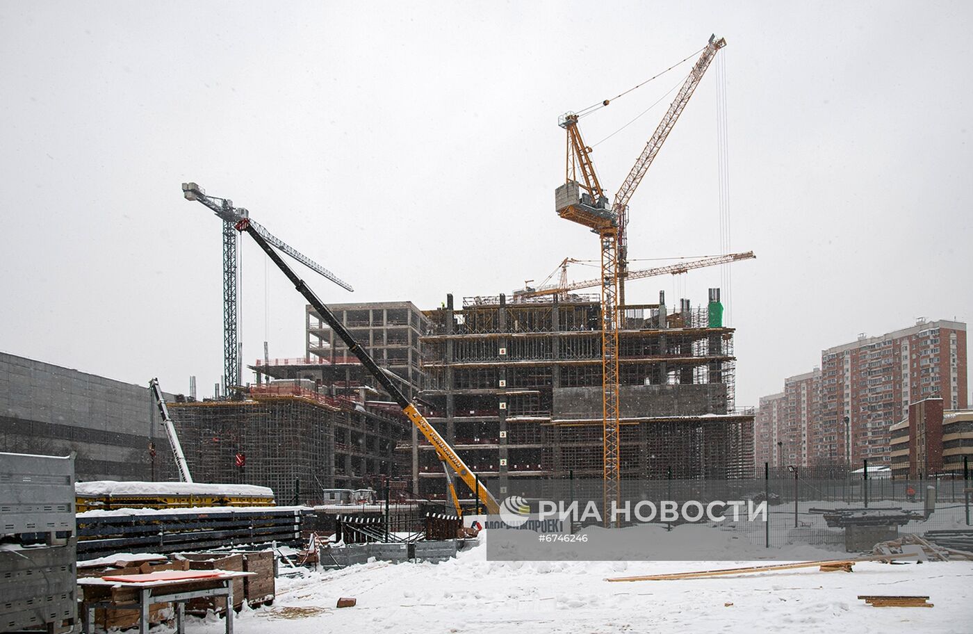 Строительство комплекса зданий Национального космического центра НПО им. Хруничева