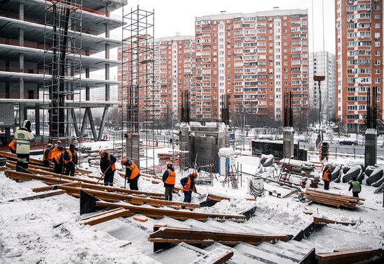 Строительство комплекса зданий Национального космического центра НПО им. Хруничева