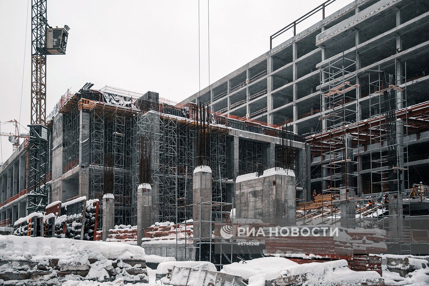 Строительство комплекса зданий Национального космического центра НПО им. Хруничева