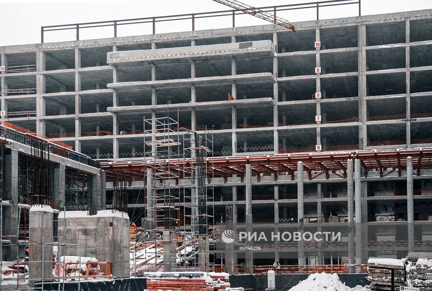 Строительство комплекса зданий Национального космического центра НПО им. Хруничева