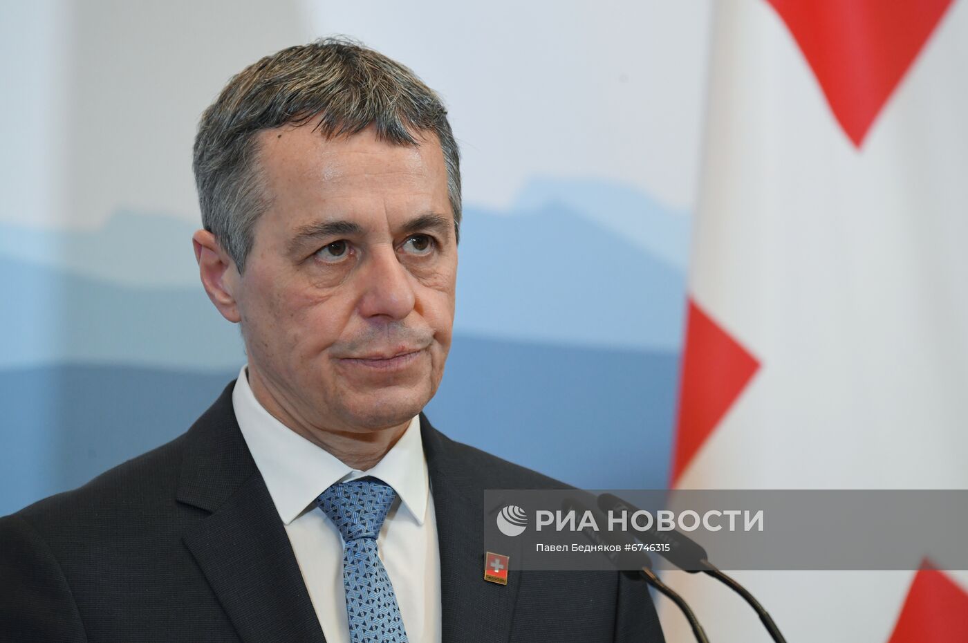 Встреча главы МИД РФ С. Лаврова с президентом Швейцарии И. Кассисом 