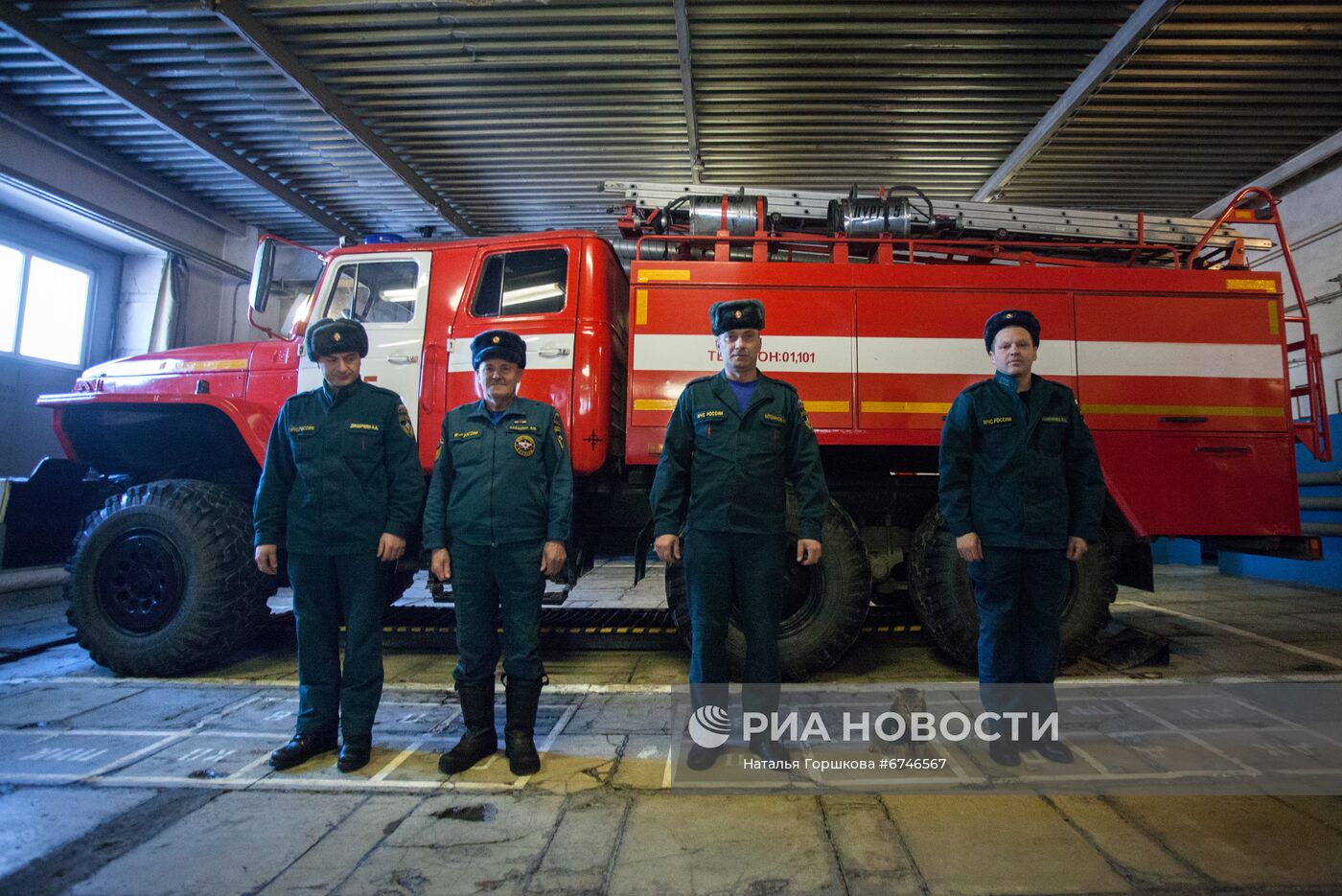 Кот Семен в пожарной части в Тюменской области