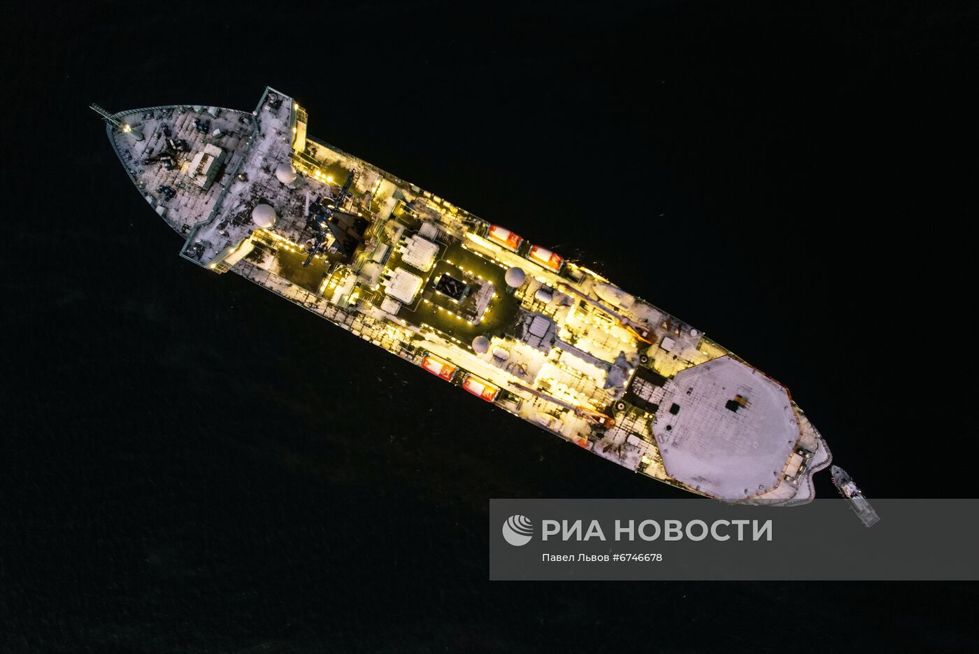 Новый атомный ледокол "Сибирь" в Мурманской области