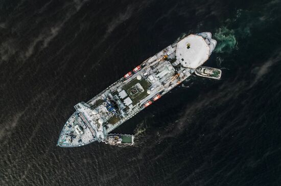 Новый атомный ледокол "Сибирь" в Мурманской области