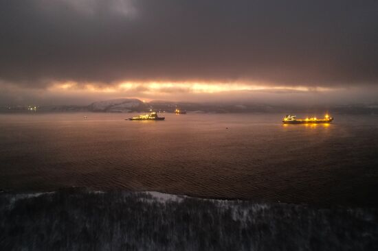 Новый атомный ледокол "Сибирь" в Мурманской области