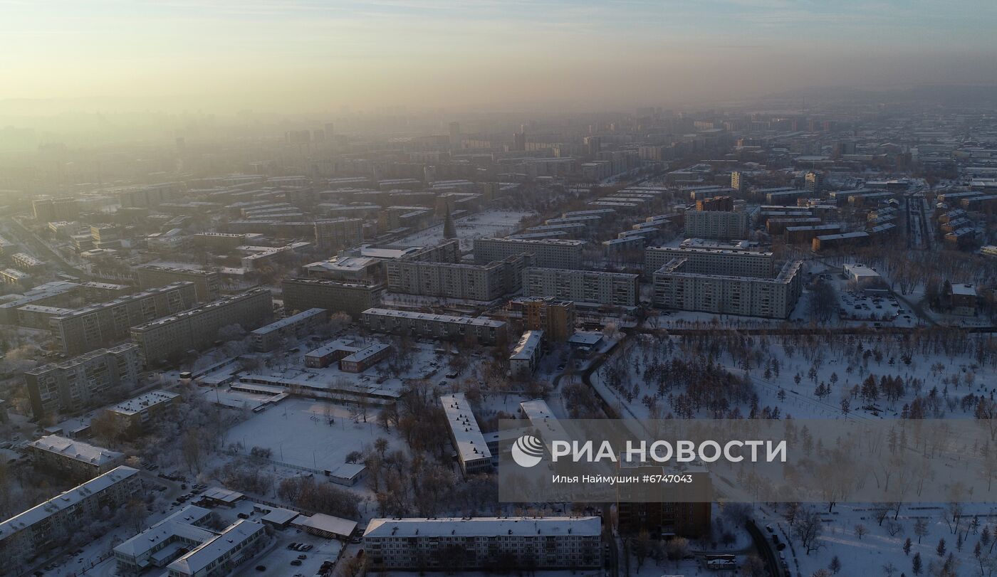 Режим "чёрного неба" в Красноярске