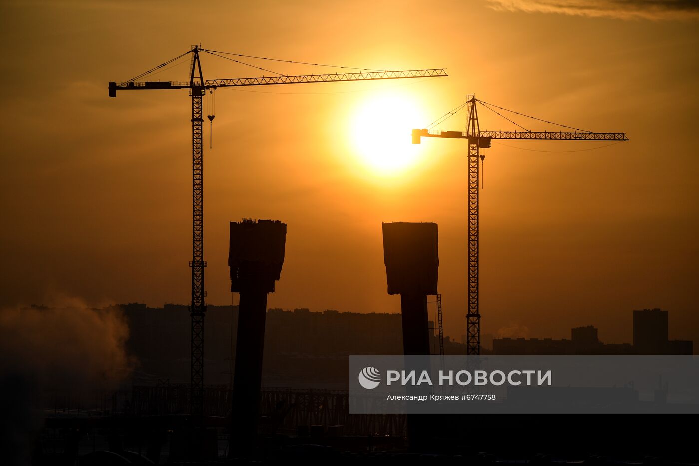 Строительство четвёртого моста через Обь в Новосибирске