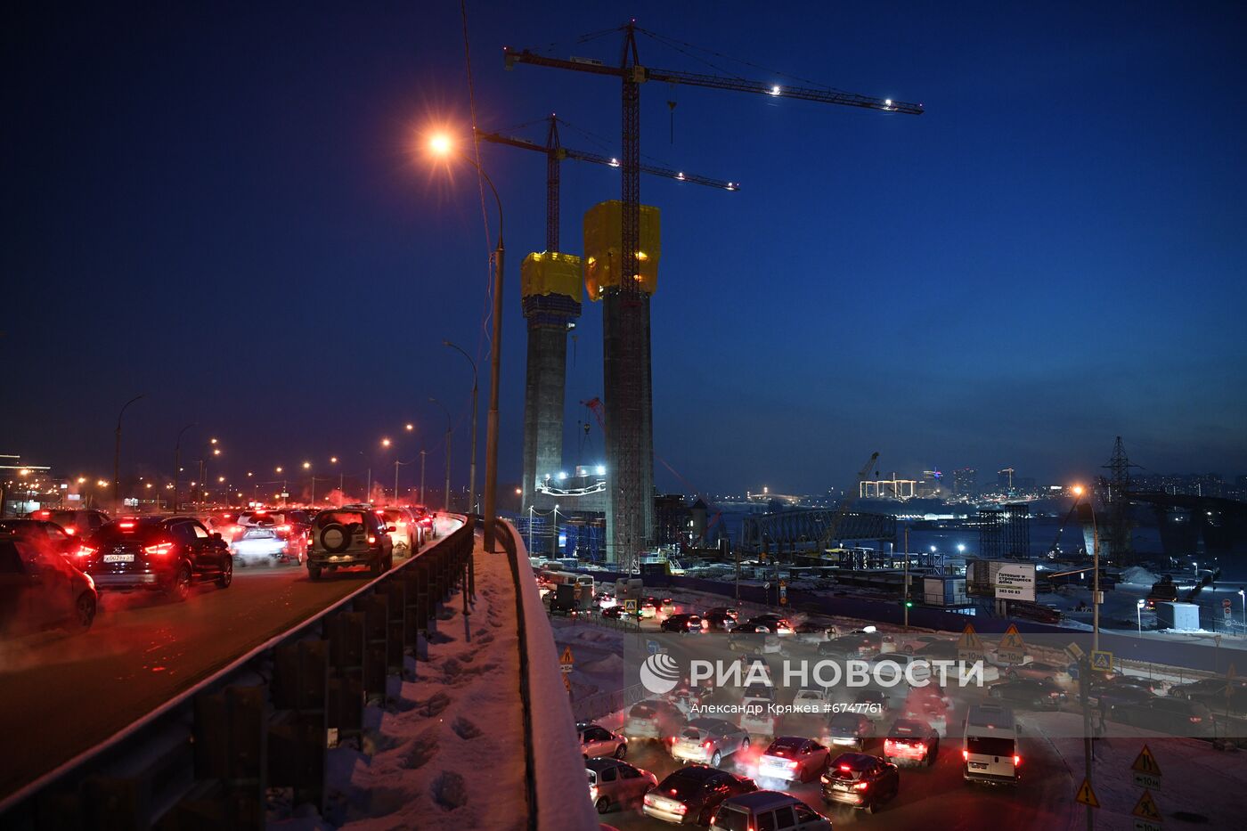 Строительство четвёртого моста через Обь в Новосибирске