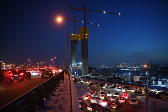 Строительство четвёртого моста через Обь в Новосибирске