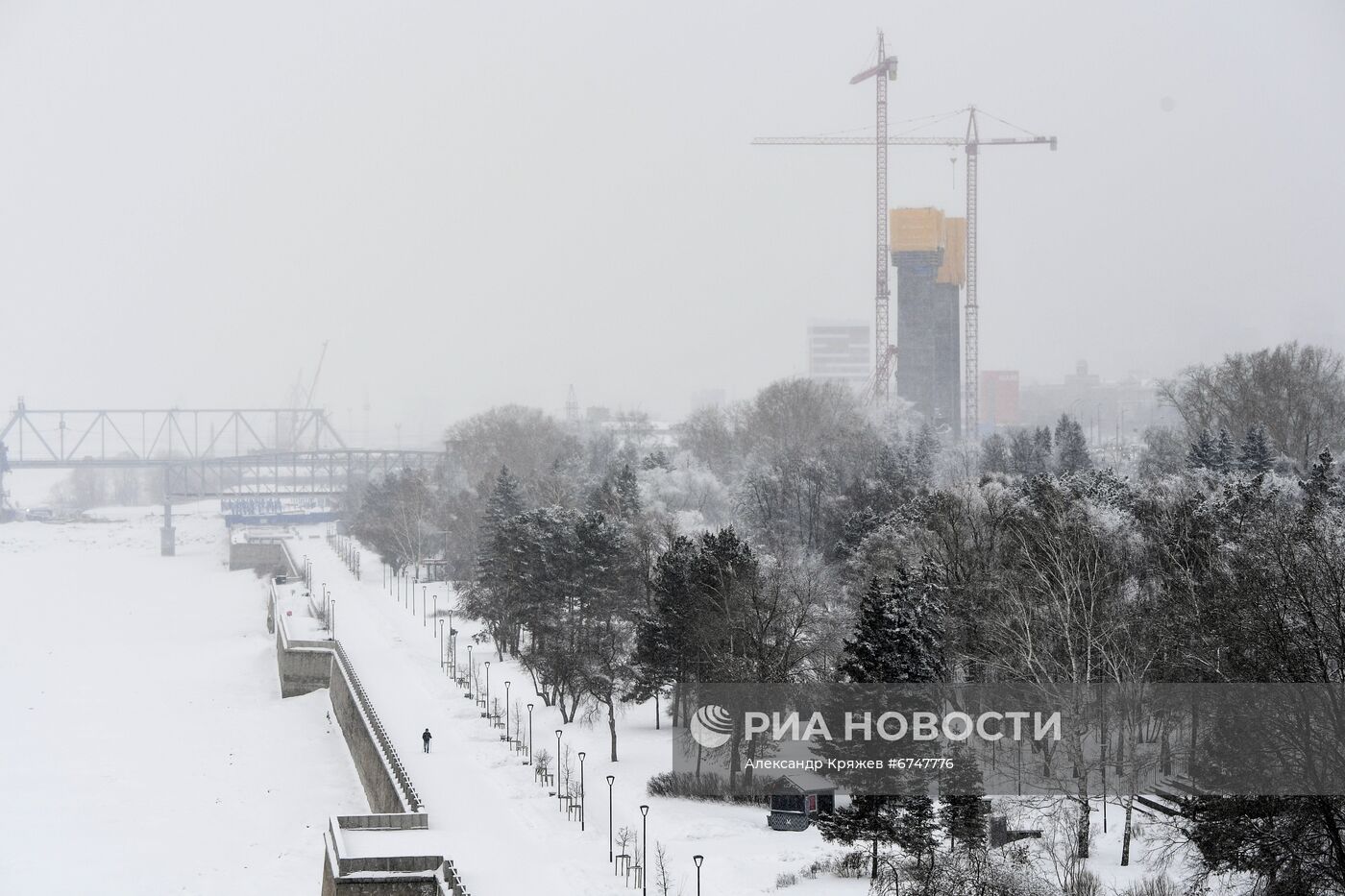 Строительство четвёртого моста через Обь в Новосибирске