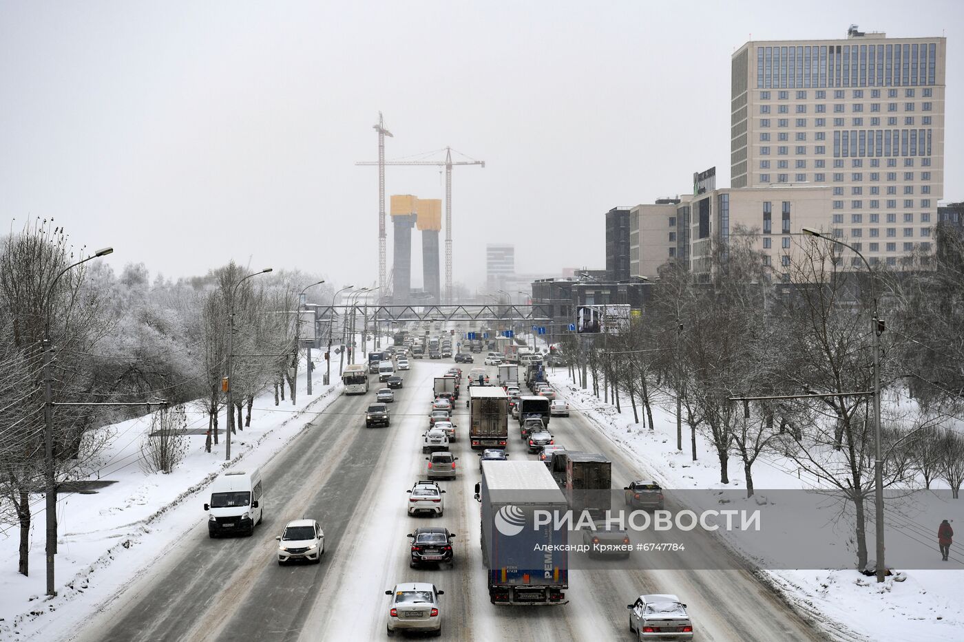 Строительство четвёртого моста через Обь в Новосибирске