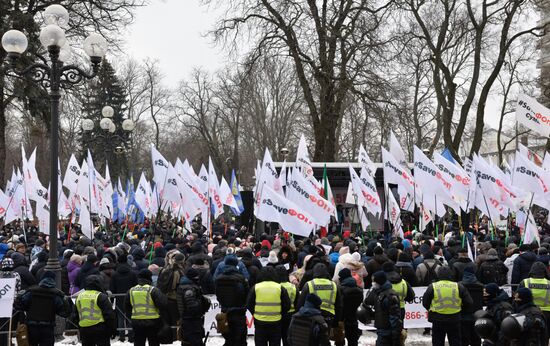 Протесты предпринимателей в Киеве