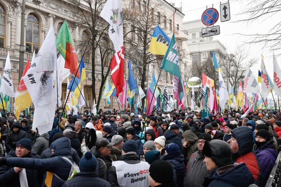 Протесты предпринимателей в Киеве