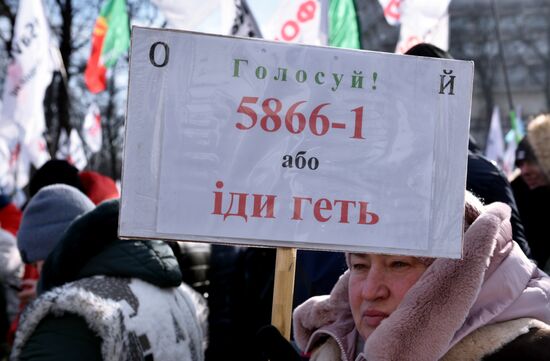 Протесты предпринимателей в Киеве