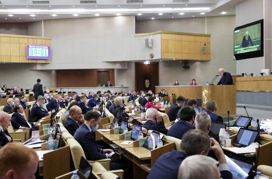 Пленарное заседание Госдумы РФ