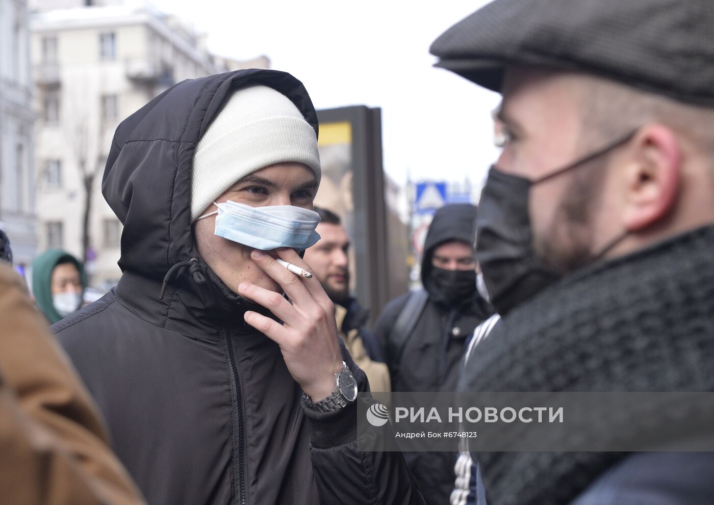 Митинг против QR-кодов в Санкт-Петербурге