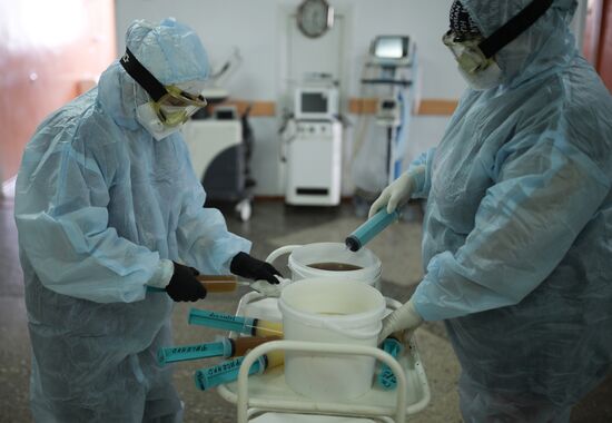 Лечение пациентов с COVID-19 в Красноармейской ЦРБ Краснодарского края