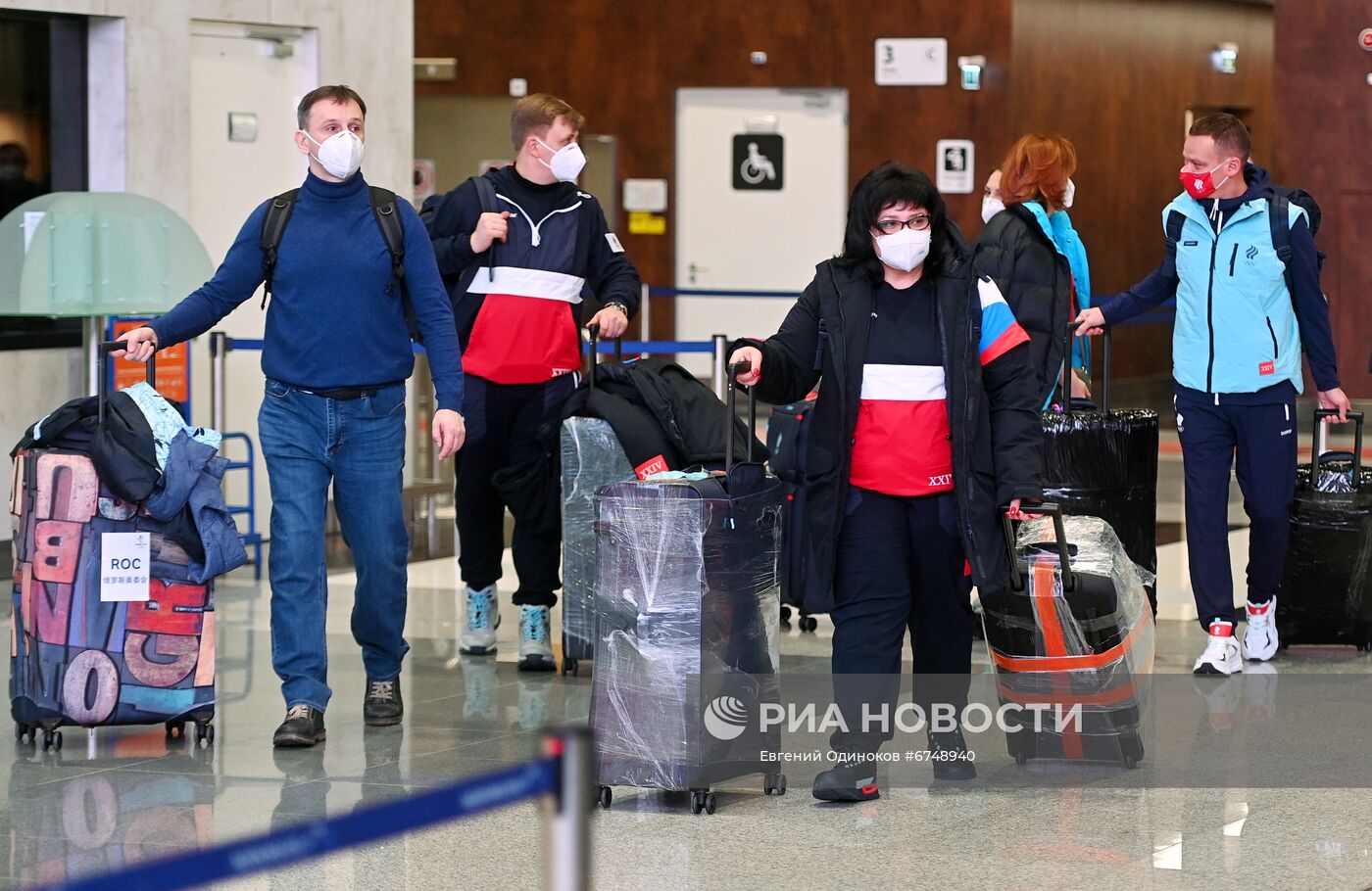 Проводы олимпийской сборной России в Пекин