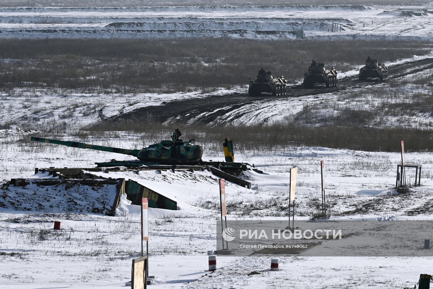 Учения артиллеристов и мотострелковых войск в Южном военном округе