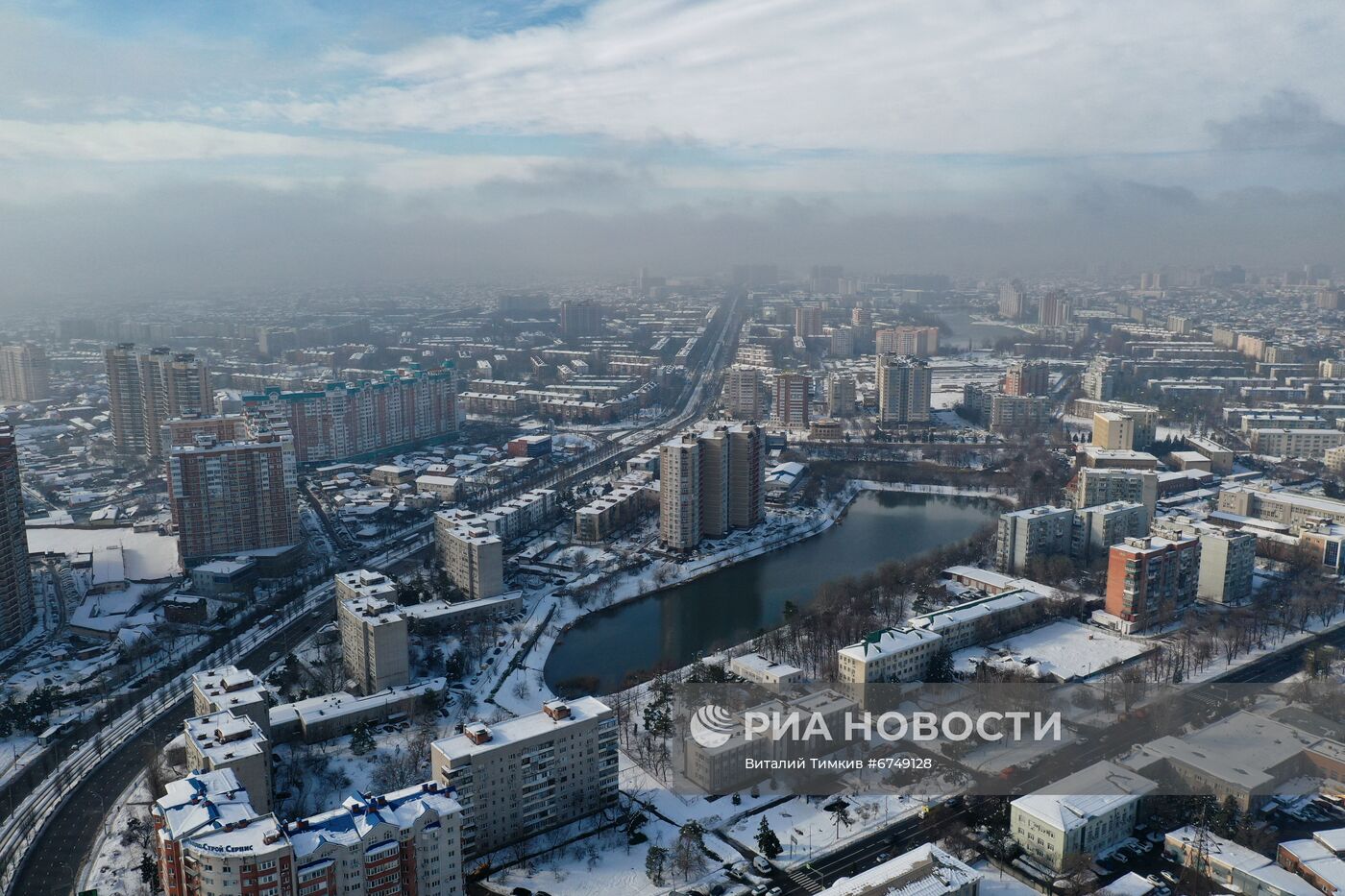 Снег в Краснодаре