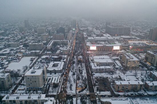 Снег в Краснодаре