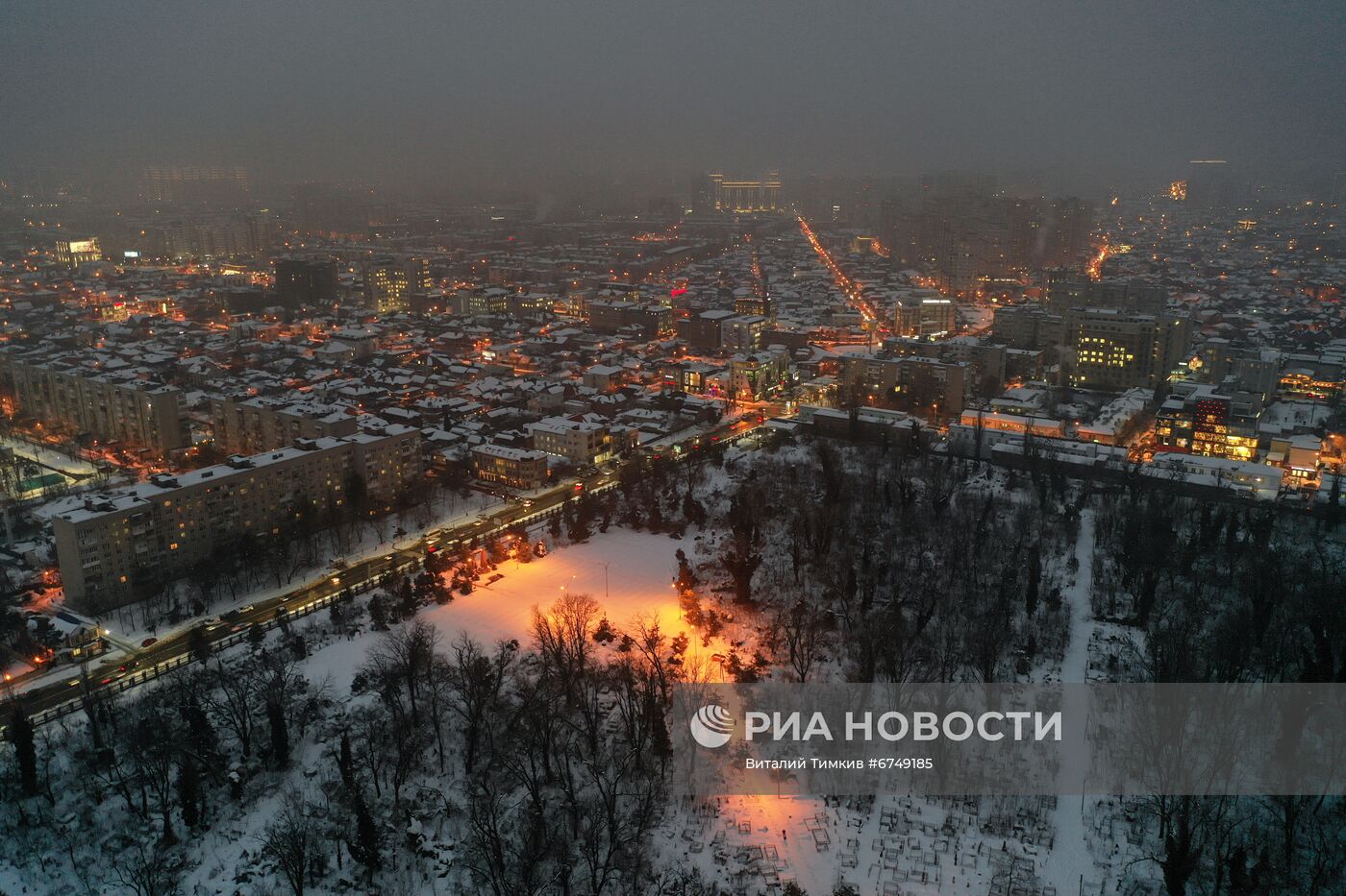 Снег в Краснодаре