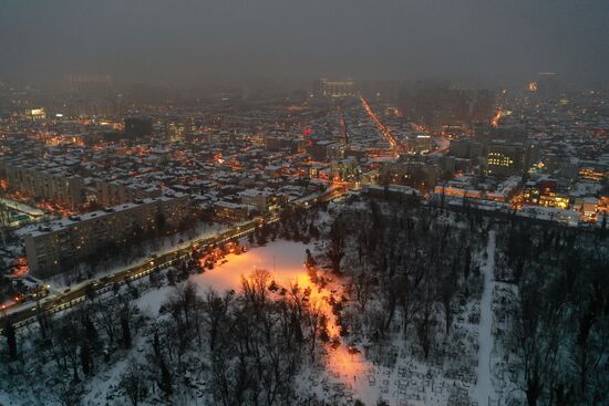 Снег в Краснодаре