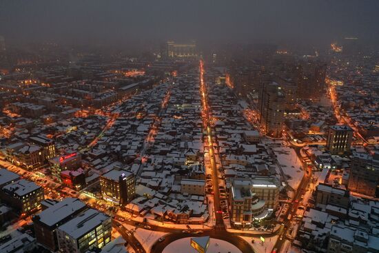 Снег в Краснодаре