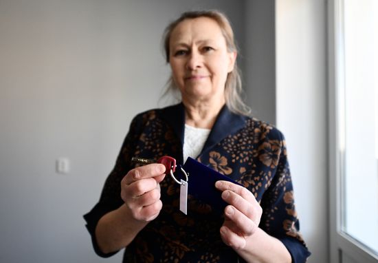 Вручение ключей от социального жилья в Карабаше