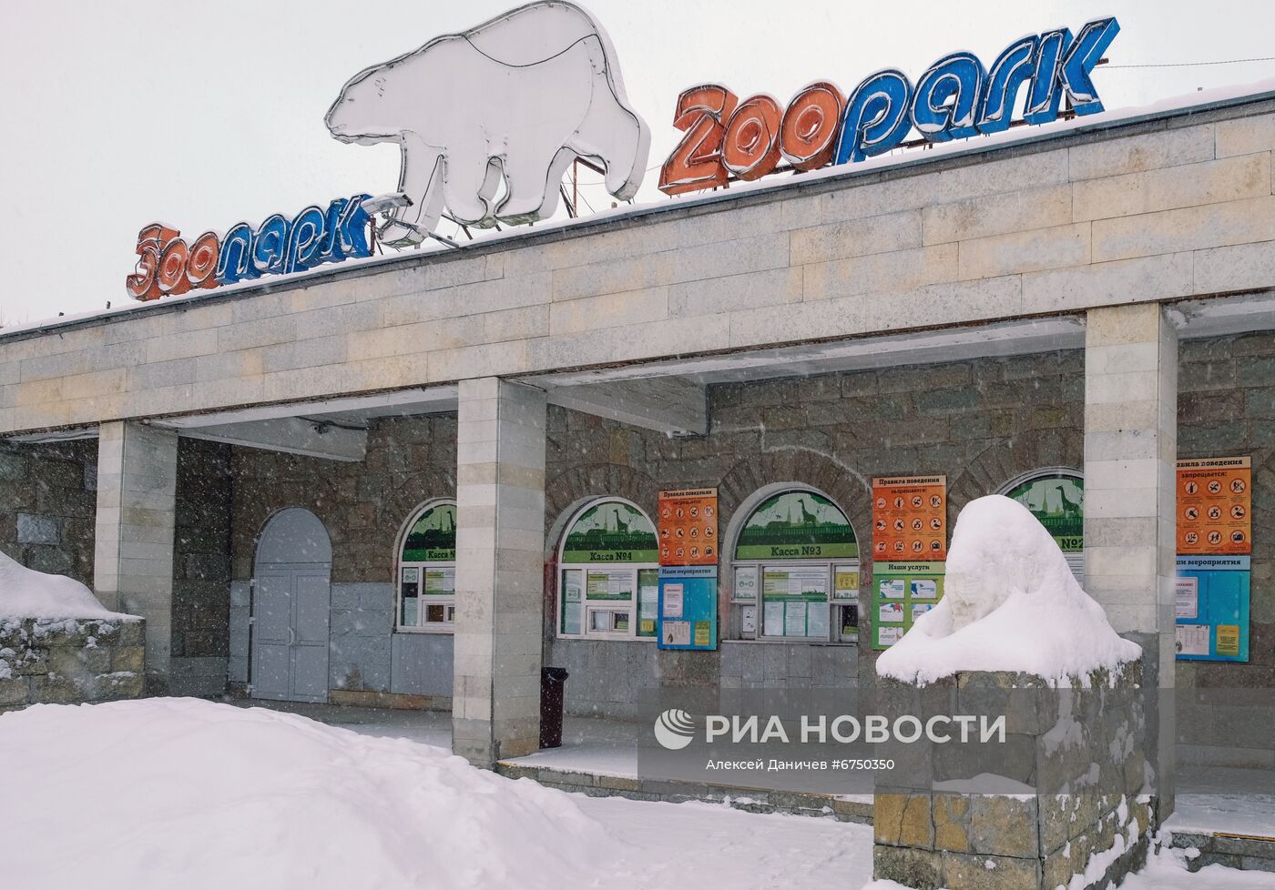 Опустевший из-за новых ковид-ограничений зоопарк Санкт-Петербурга