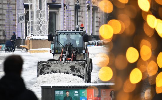 Уборка снега в Москве